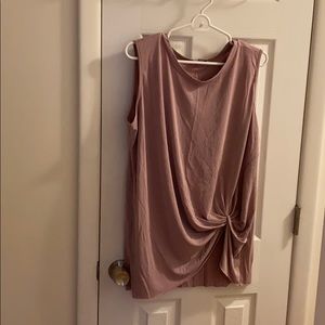 Tank top with tie detail at bottom